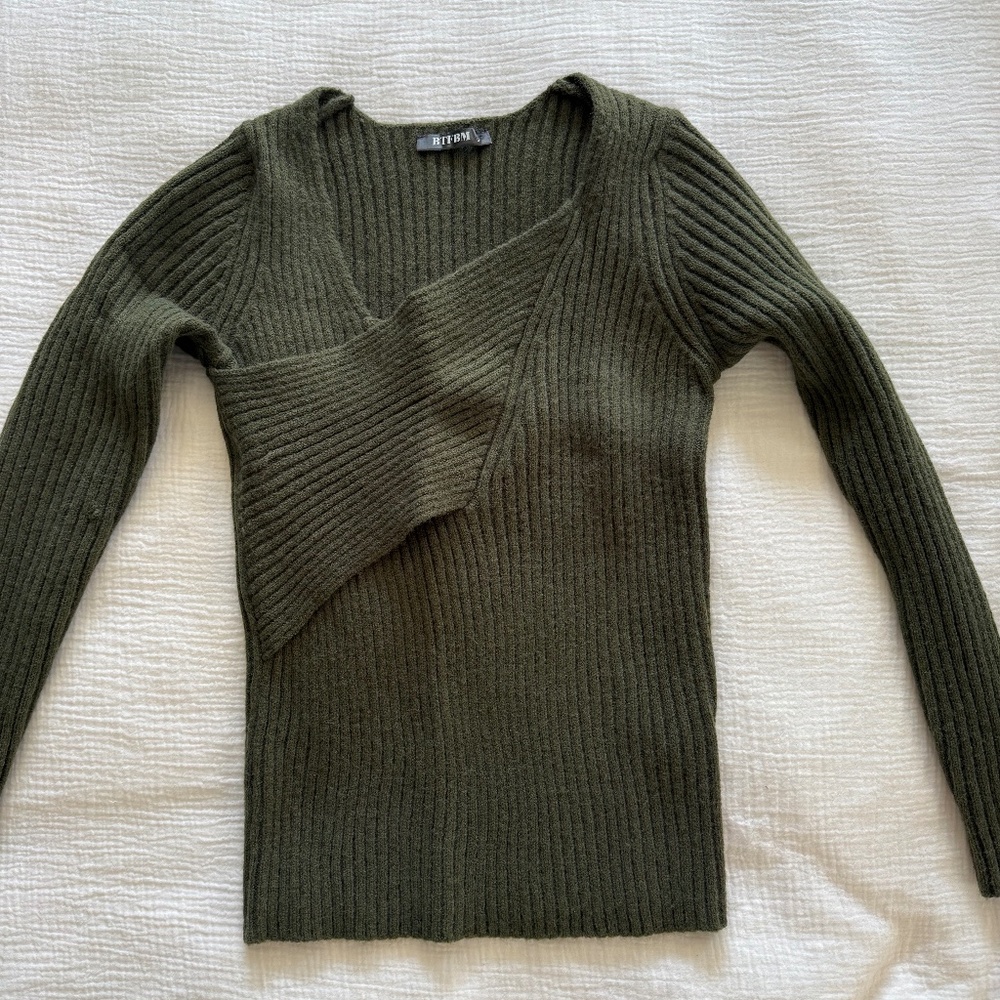 BTFBM Ribbed Sweater Green